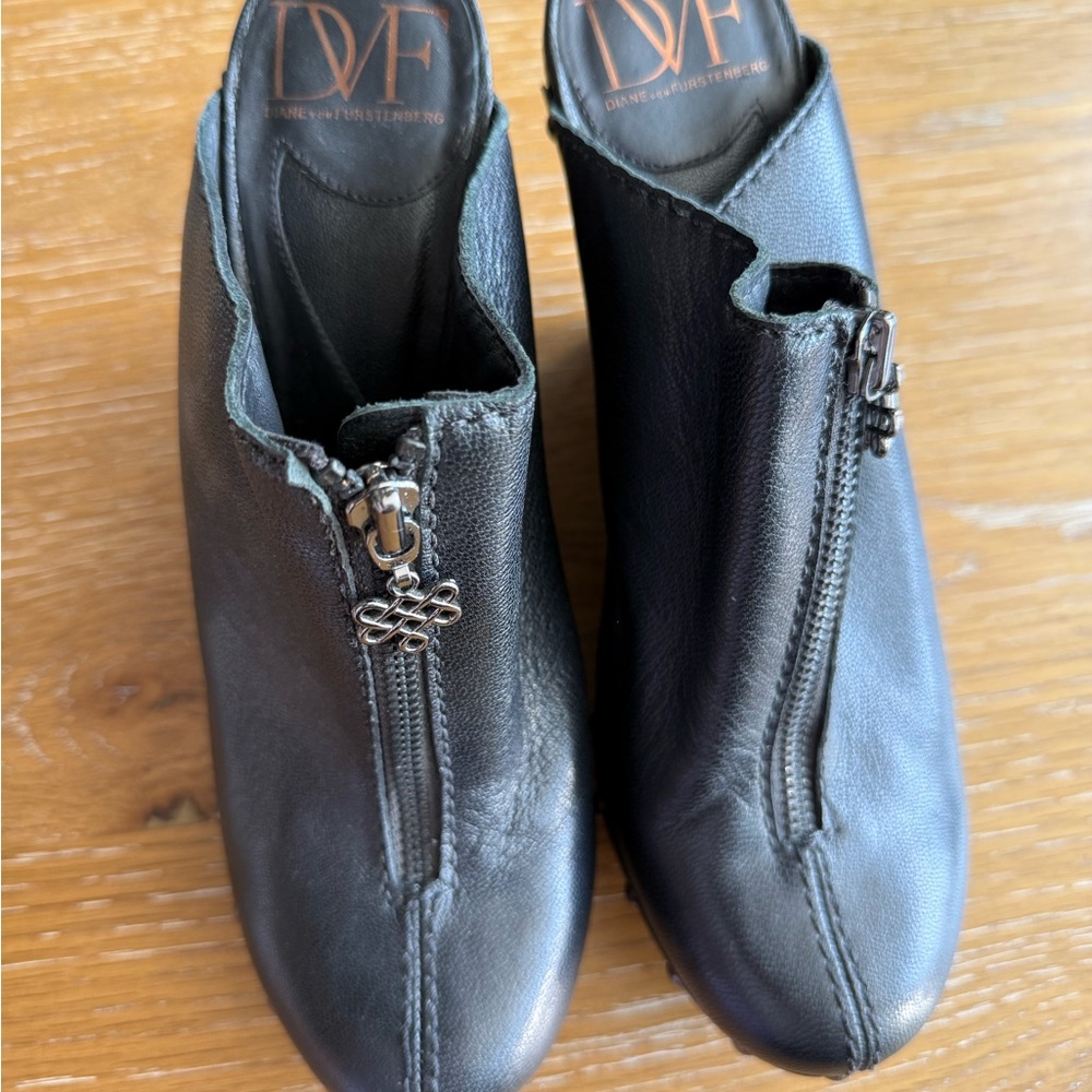 Diane Von Furstenberg Black Ankle Boots